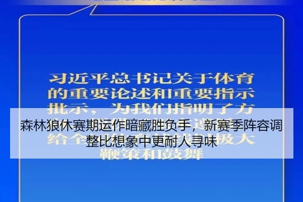 森林狼休赛期运作暗藏胜负手，新赛季阵容调整比想象中更耐人寻味 - kaiyun